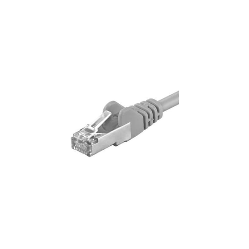 Patchcord FTP RJ45-RJ45 Cat.5e, LSZH, 24AWG, 0.2m, gri - EMTEX "FTP-5E-0.2-G-EMT"
