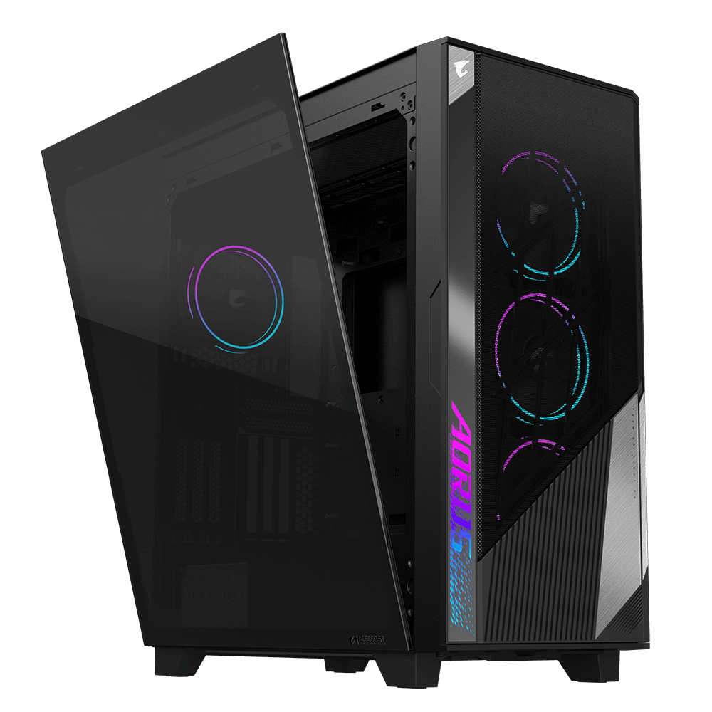 Carcasa Aorus C500 Glass Mid Tower "GB-AC500G ST" — miniatură