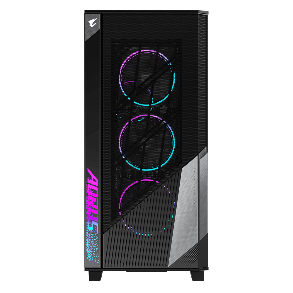 Carcasa Aorus C500 Glass Mid Tower "GB-AC500G ST" — miniatură