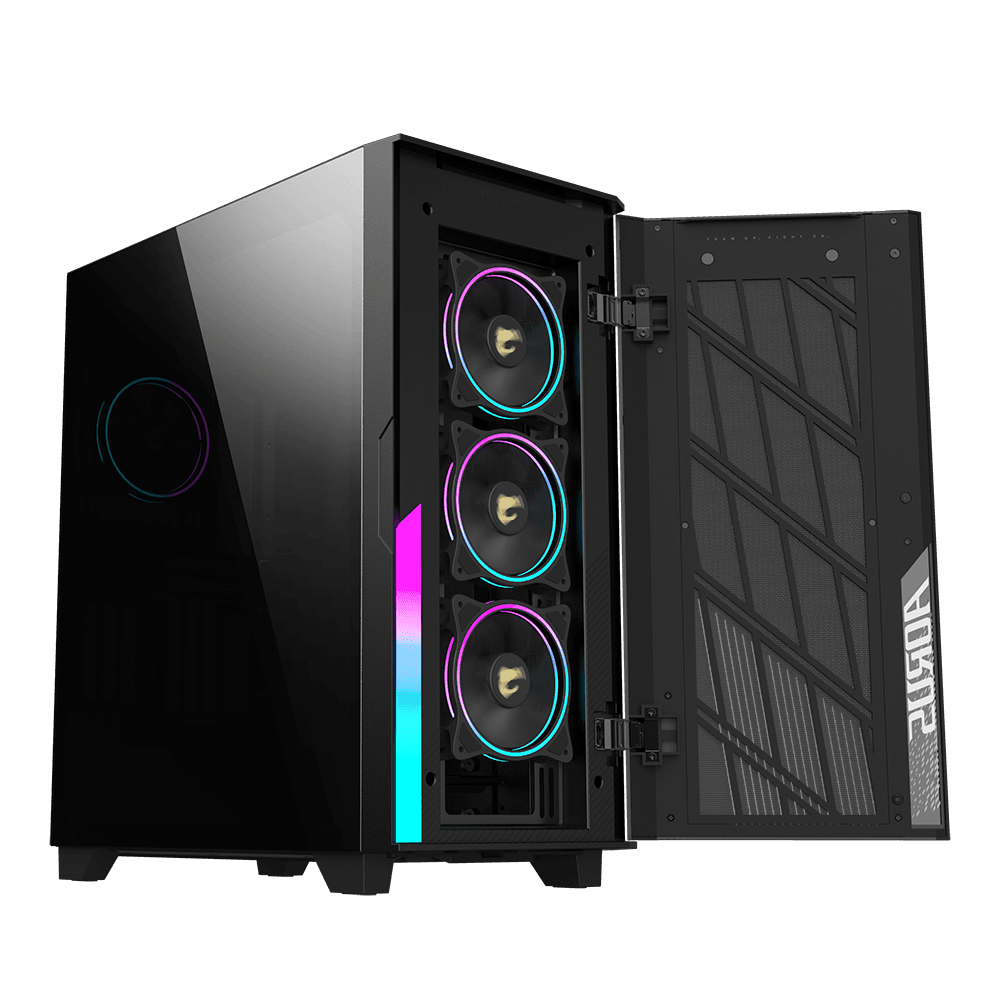 Carcasa Aorus C500 Glass Mid Tower "GB-AC500G ST" — miniatură