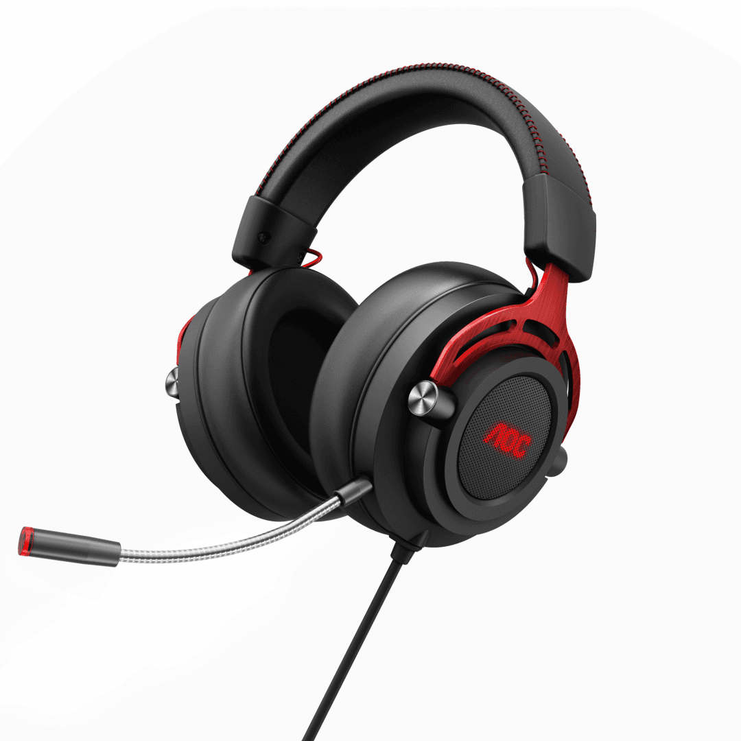 Casti cu micr. AOC GH300, USB, stereo "GH300" — miniatură