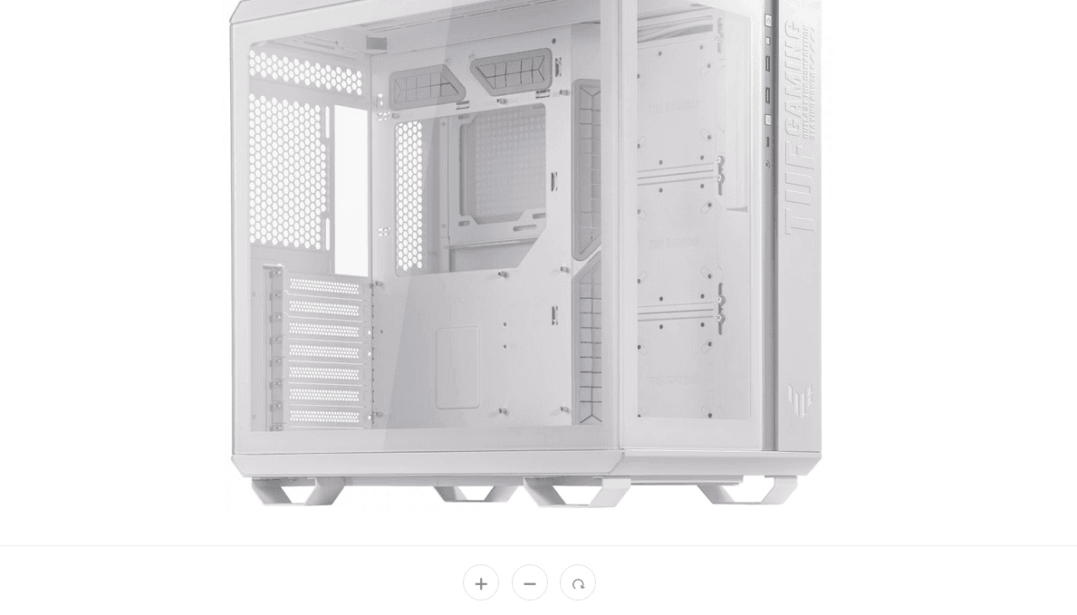 Carcasa Asus GT502 TUF GAMING White "GT502 TUF WHITE" — miniatură