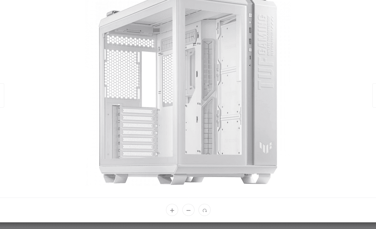 Carcasa Asus GT502 TUF GAMING White "GT502 TUF WHITE" — miniatură