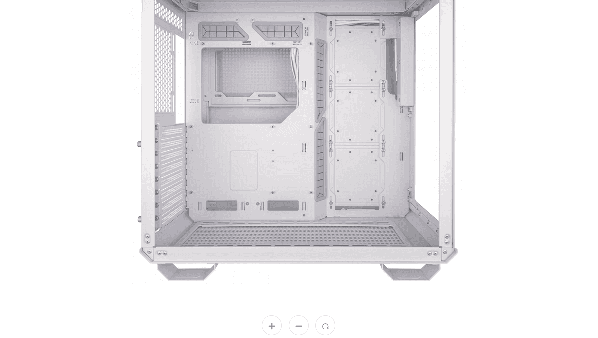 Carcasa Asus GT502 TUF GAMING White "GT502 TUF WHITE" — miniatură