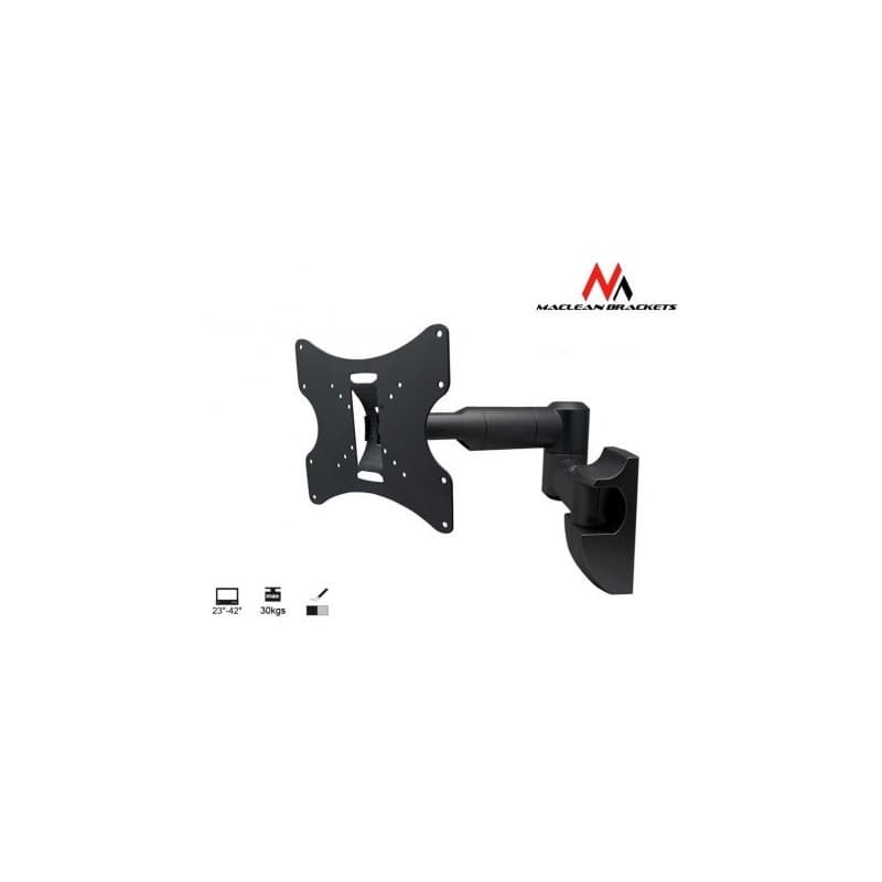Suport metalic Reglabil pentru Televizor TV sau Monitor cu Diagonala intre 23-42 inch, Negru, Maclean MC-503B "MC-503AB"