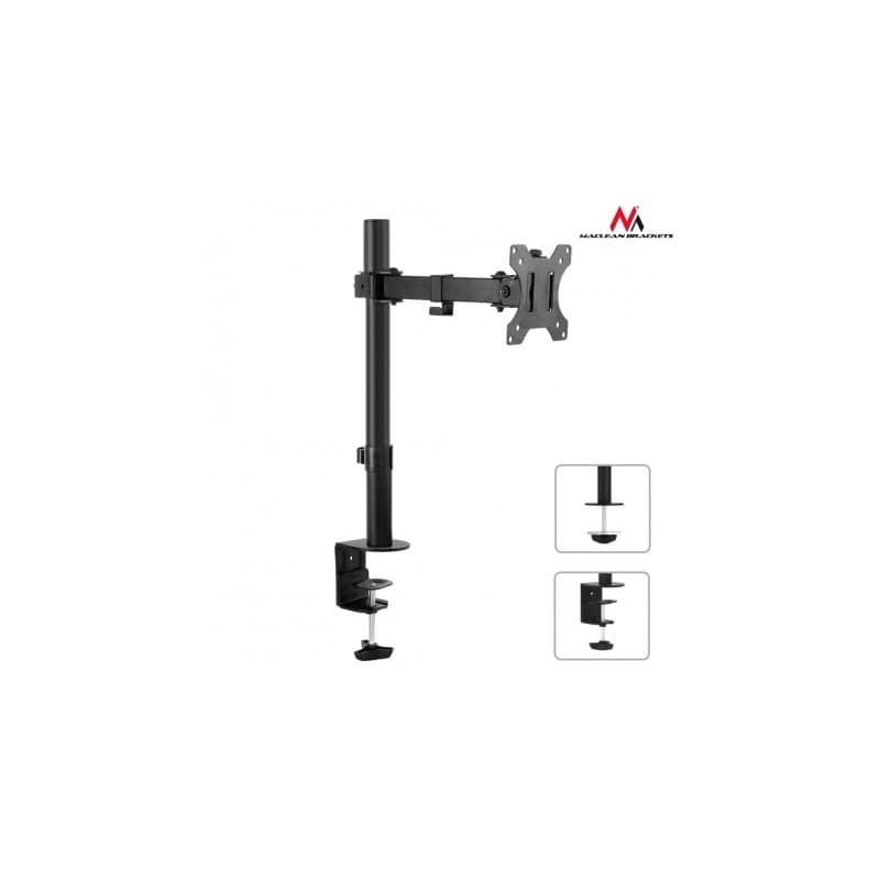 Suport de birou pentru monitor, reglabil, 13- 32 inch, Negru, Maclean, MC-752 "MC-752"