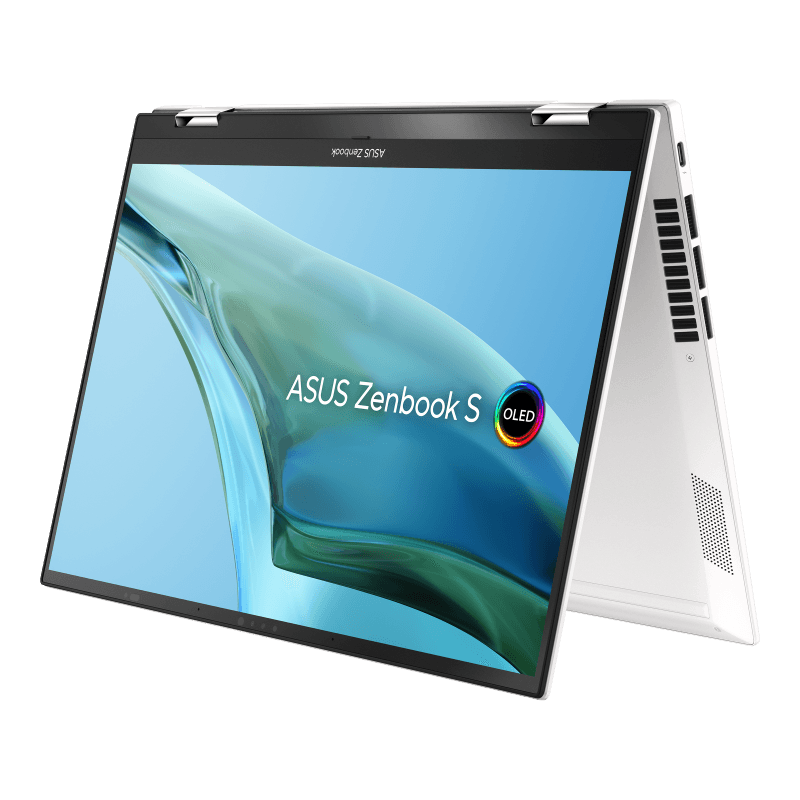 NB Asus 13.3 inch 2.8K 2880 x 1800 OLED Touch screen Intel Core i7 1260P 2.1 GHz Mem 16 GB SSD 1 TB Greutate 1.1 kg WIN 11 Pro Refined White "UP5302ZA-LX350X" ( — miniatură
