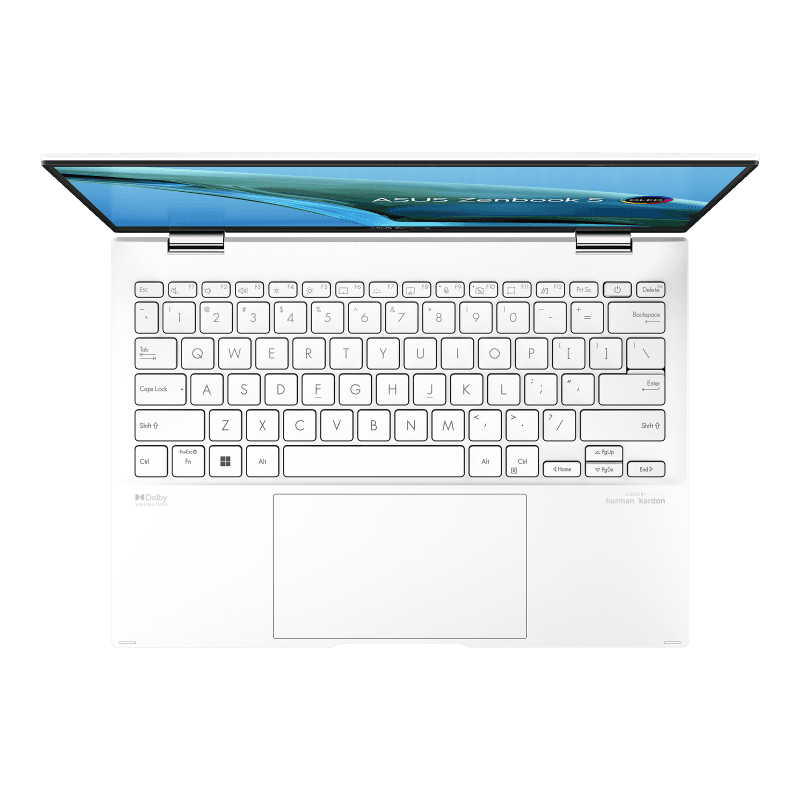NB Asus 13.3 inch 2.8K 2880 x 1800 OLED Touch screen Intel Core i7 1260P 2.1 GHz Mem 16 GB SSD 1 TB Greutate 1.1 kg WIN 11 Pro Refined White "UP5302ZA-LX350X" (