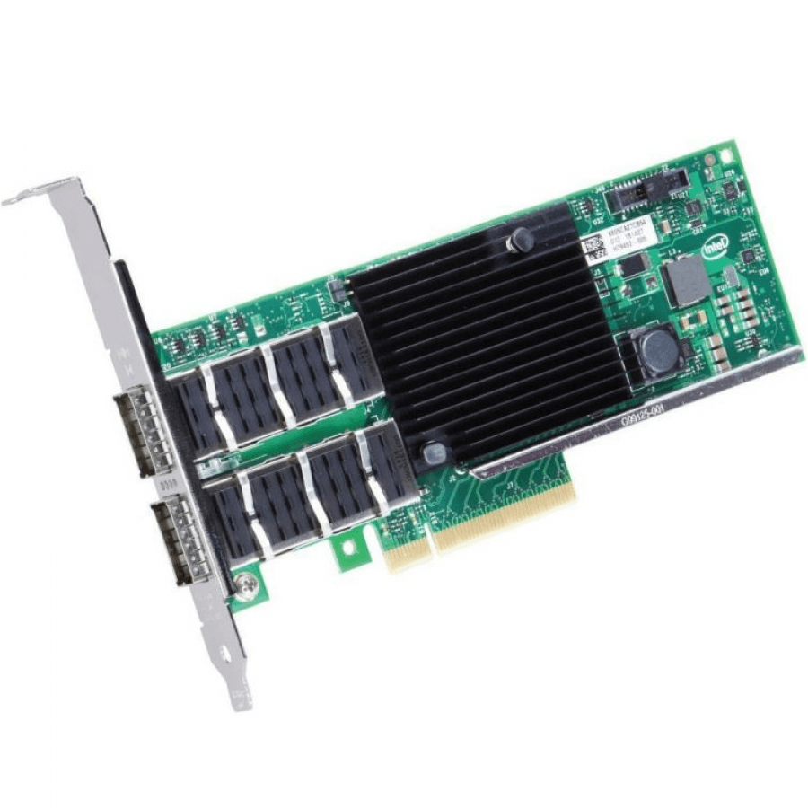 Intel Ethernet Converged Network Adapter XL710-QDA2, 40GbE dual ports QSFP+, PCI-E 3.0x8 (Low Profile and Full Height brackets included) bulk "XL710QDA2BLK"
