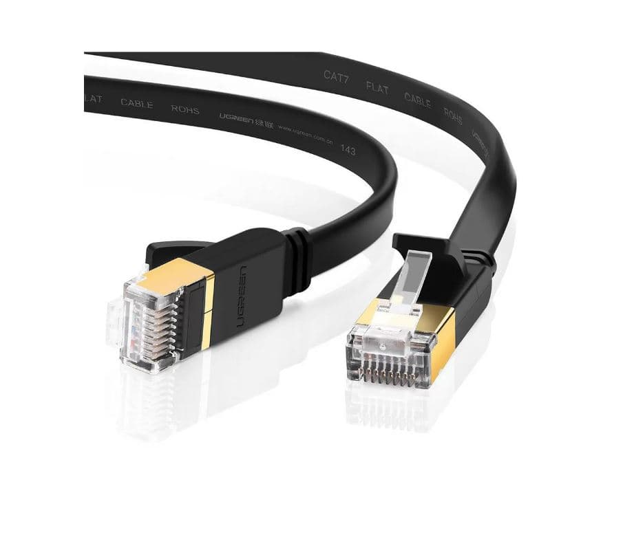 PATCH CORD FTP Ugreen Cat7, "NW106" fire din cupru, viteza maxima 10 Gbps, 10m, negru "11265" - 6957303882656