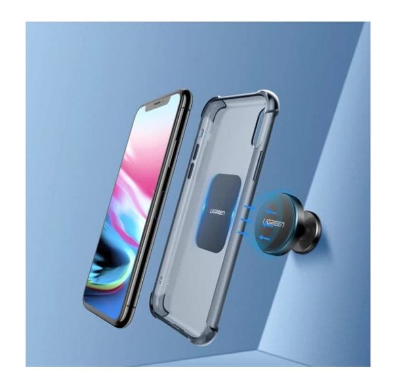 PLACUTE METALICE Ugreen, "LP123", pentru prindere magnetica a smartphone-urilor, pachetul contine 2 buc, negru "30836" - 6957303838363 — miniatură