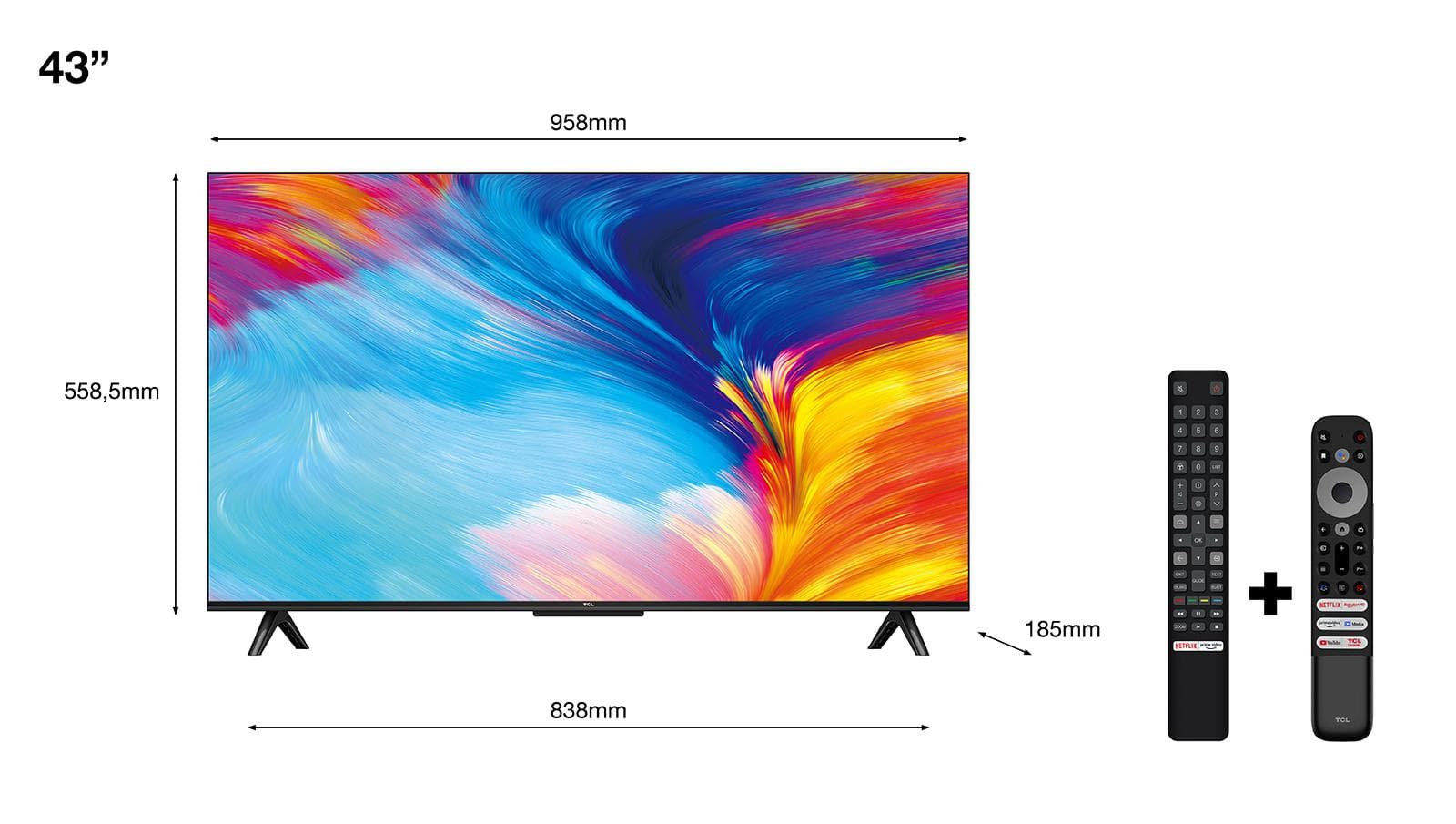 Smart TV TCL 43P635(2022) 43"-108CM "43P635" — miniatură