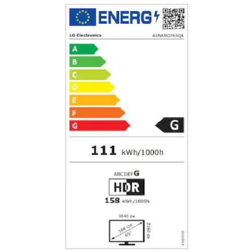 LED TV 65" LG 65NANO763QA.AEU "65NANO763QA.AEU" — miniatură