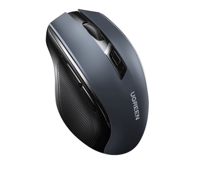 MOUSE Ugreen, "MU006" PC sau NB, wireless 2.4GHz, optic, 3/1 butoane/scroll, 4000 dpi, negru "90545" - 6957303895458 — miniatură