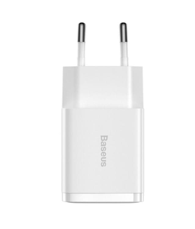 INCARCATOR retea Baseus Compact,10.5W, 2 x USB 5V/2.1A, alb "CCXJ010202" - 6932172606916