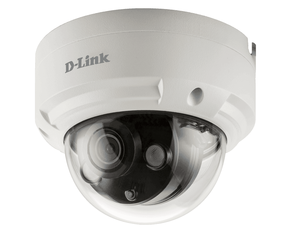 CAMERA IP D-Link, dome, pt. exterior, dist. IR 30 m, tip lentila fixa 2.8 mm, 2 Mpx, cu fir, microfon nu, PoE da, carcasa metal, slot SD card da, "DCS-4612EK" — miniatură