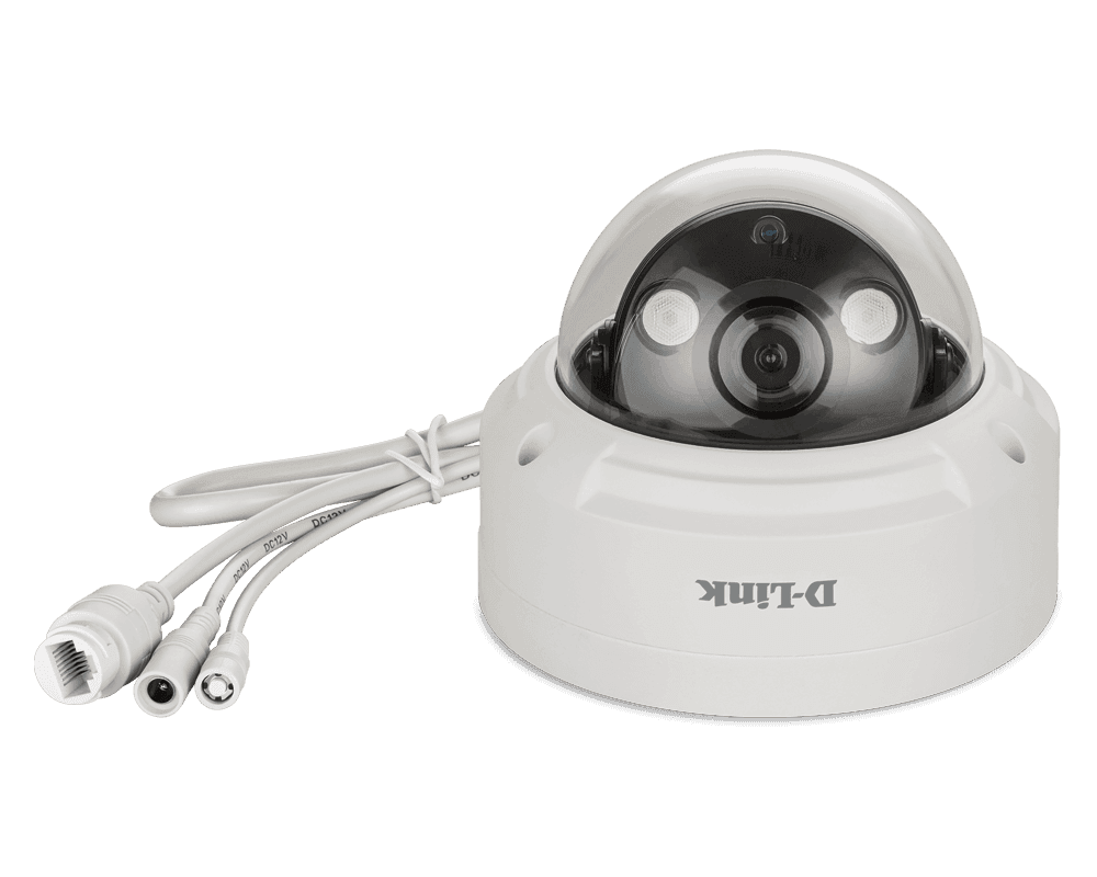 CAMERA IP D-Link, dome, pt. exterior, dist. IR 30 m, tip lentila fixa 2.8 mm, 2 Mpx, cu fir, microfon nu, PoE da, carcasa metal, slot SD card da, "DCS-4612EK"