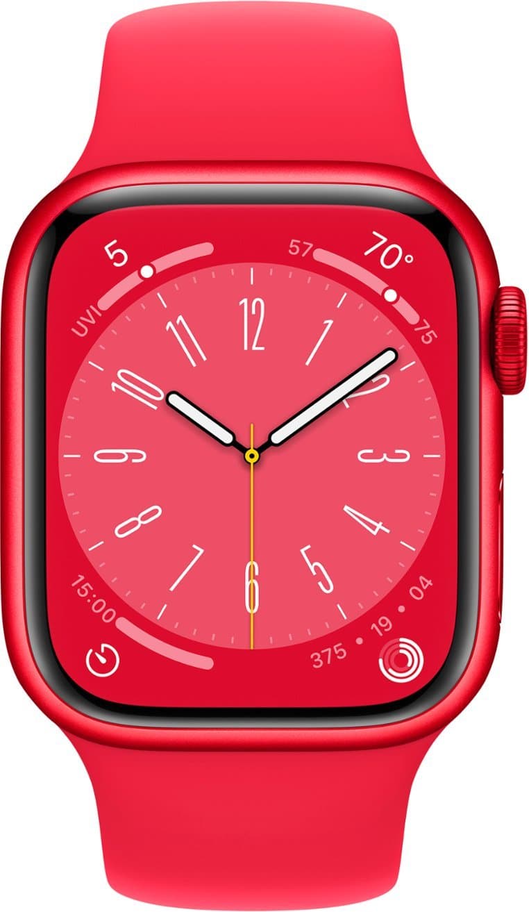 Apple Watch S8 GPS 41mm (PRODUCT)RED "MNUG3" — miniatură