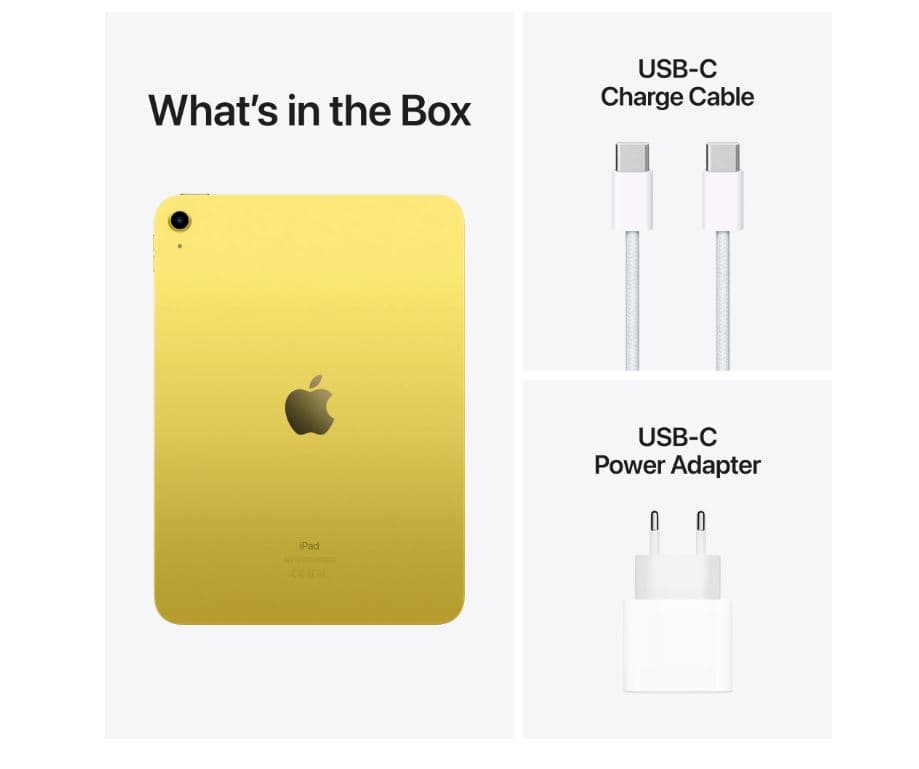Apple iPad 10 10.9" WiFi 64GB&nbsp; Yellow "MPQ23LL/A" — miniatură