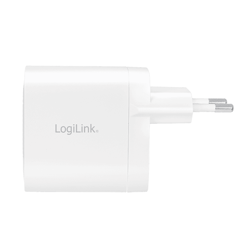 ALIMENTATOR retea 220V LOGILINK, universal, 2 x USB-C, maxim 11V/1.8A, GaN 40W, suport OCP/OVP/OHP/SCP, alb, "PA0282" — miniatură