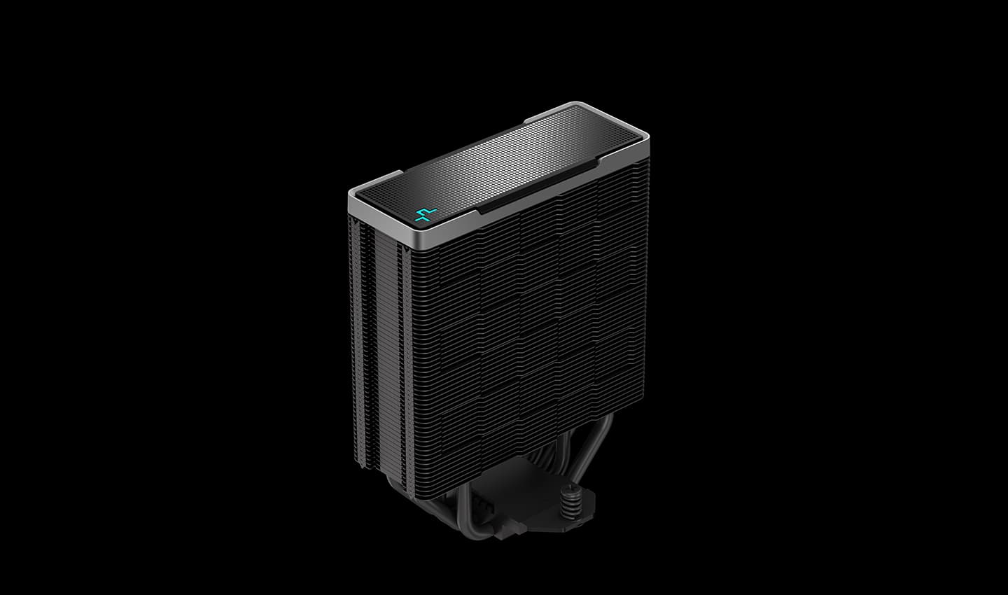 Cooler Deepcool "AK400 Zero Dark PLUS", compatibil skt. Intel si AMD, racire cu aer, ventilator 120 mm x 2, 1650 rpm, inaltime cooler 155 mm, 4 heatpipe, "R-AK400-BKNNMD-G-1" — miniatură