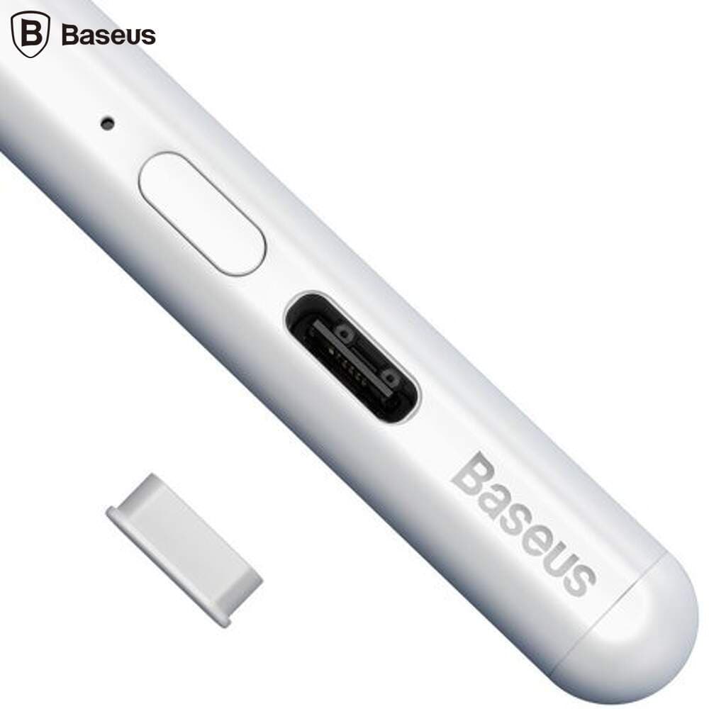 TOUCH PEN Baseus Smooth Writing 2 Series, indicator LED, incarcare Type-C, compatibil Ipad, alb "SXBC060502" — miniatură