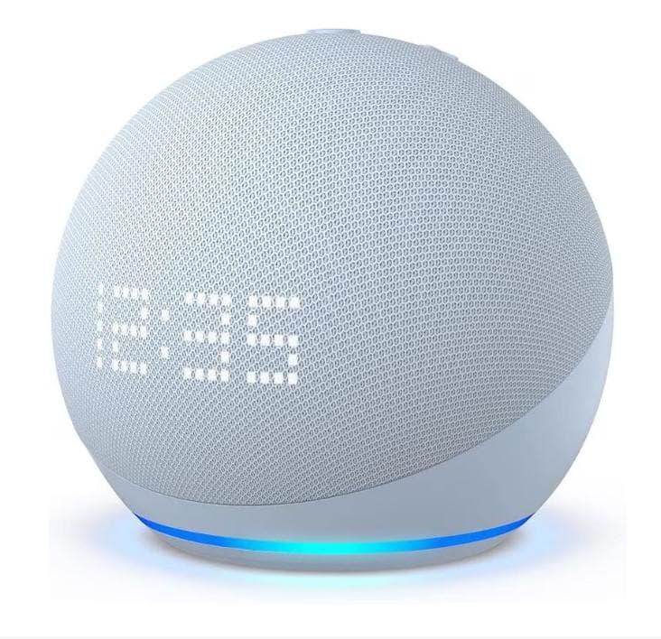 Amazon Echo Dot 5, Boxa cu ceas, Blue "B09B8RVKGW"