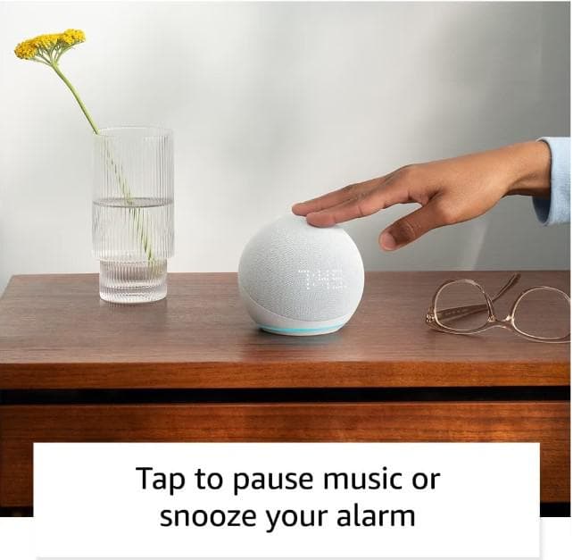 Amazon Echo Dot 5, Boxa cu ceas, Blue "B09B8RVKGW" — miniatură