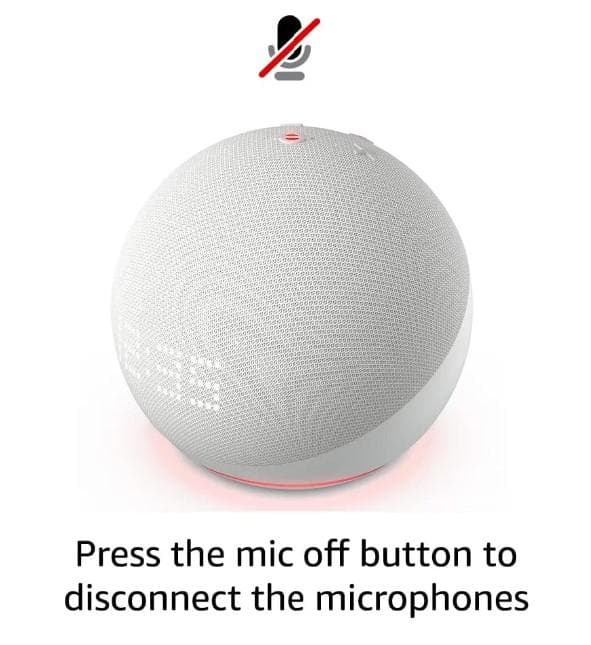Amazon Echo Dot 5, Boxa cu ceas, Blue "B09B8RVKGW" — miniatură