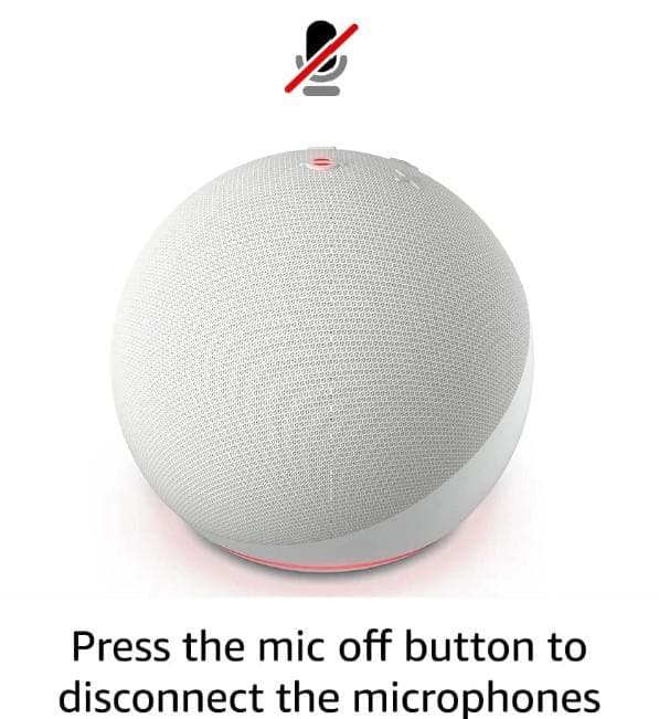 Amazon Echo Dot 5, Boxa cu ceas, Wh "B09B95DTR4" — miniatură