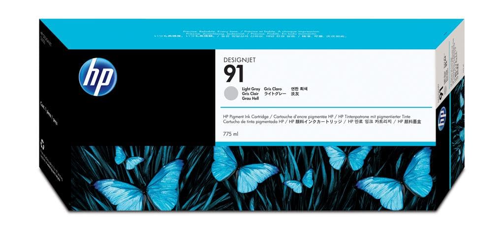 Cartus Cerneala Original HP Light Grey, nr.91, pentru DesignJet Z6100, 775ml"C9466A"