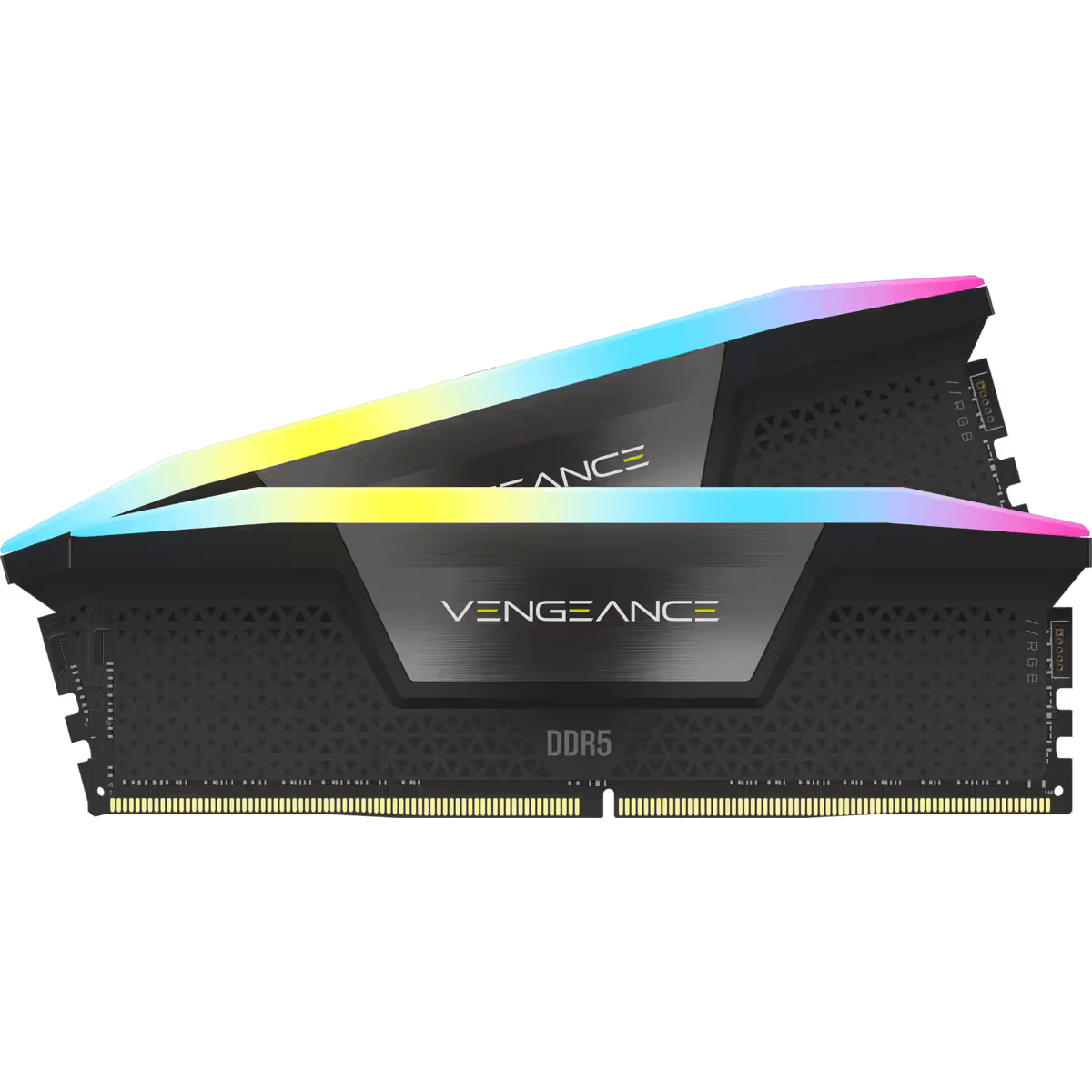 Corsair Vengeance RGB 32GB (2x16GB), DDR5, 6400MHz, CL32, 2x16GB, 1.35V Intel XMP, Negru "CMH32GX5M2B6400C32" — miniatură
