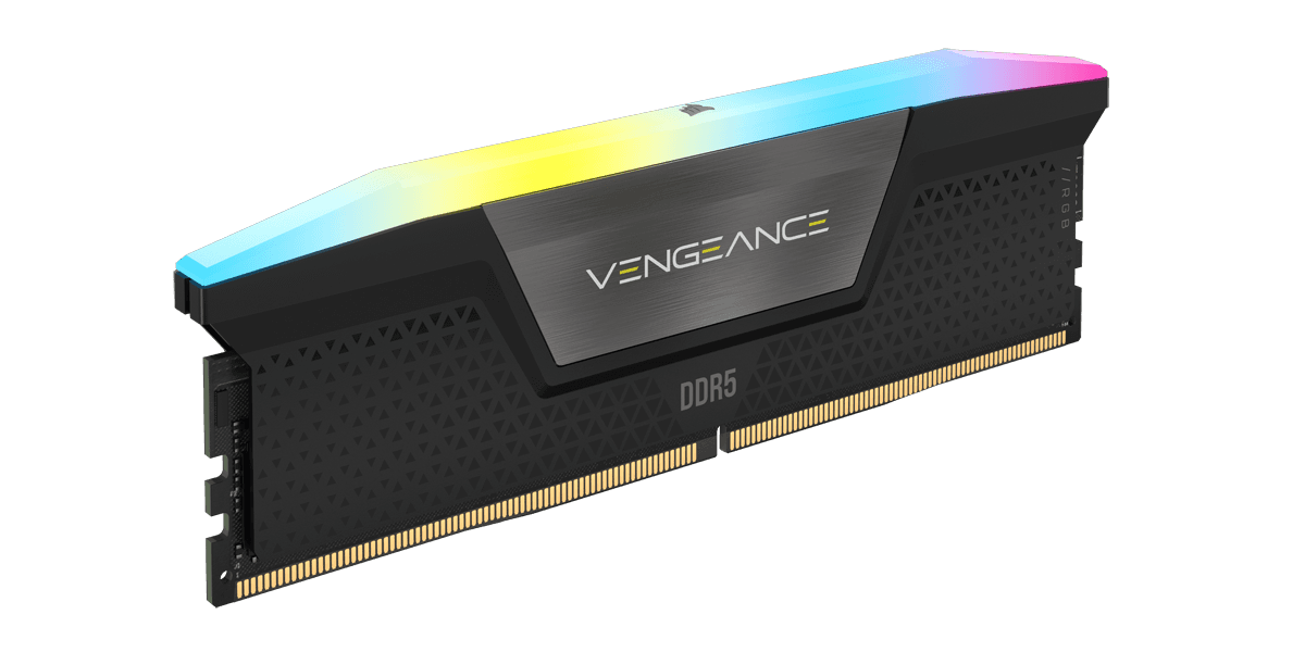 Corsair Vengeance RGB 32GB, DDR5, 6400MHz, CL36, 2x16GB, 1.4V, Negru "CMH32GX5M2B6400C36" — miniatură