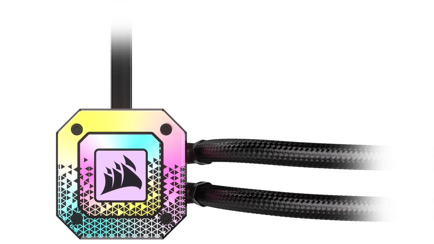 Cooler Corsair "iCUE H100i ELITE CAPELLIX XT", skt universal, racire cu lichid, ventilator 120 mm x 2, 2100 rpm, iluminat RGB, "CW-9060068-WW" — miniatură