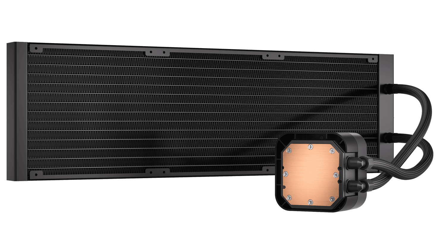 Cooler Corsair "iCUE H170i ELITE LCD XT&nbsp;", skt universal, racire cu lichid, ventilator 120 mm x 3, 1700 rpm, iluminat RGB, "CW-9060076-WW" — miniatură