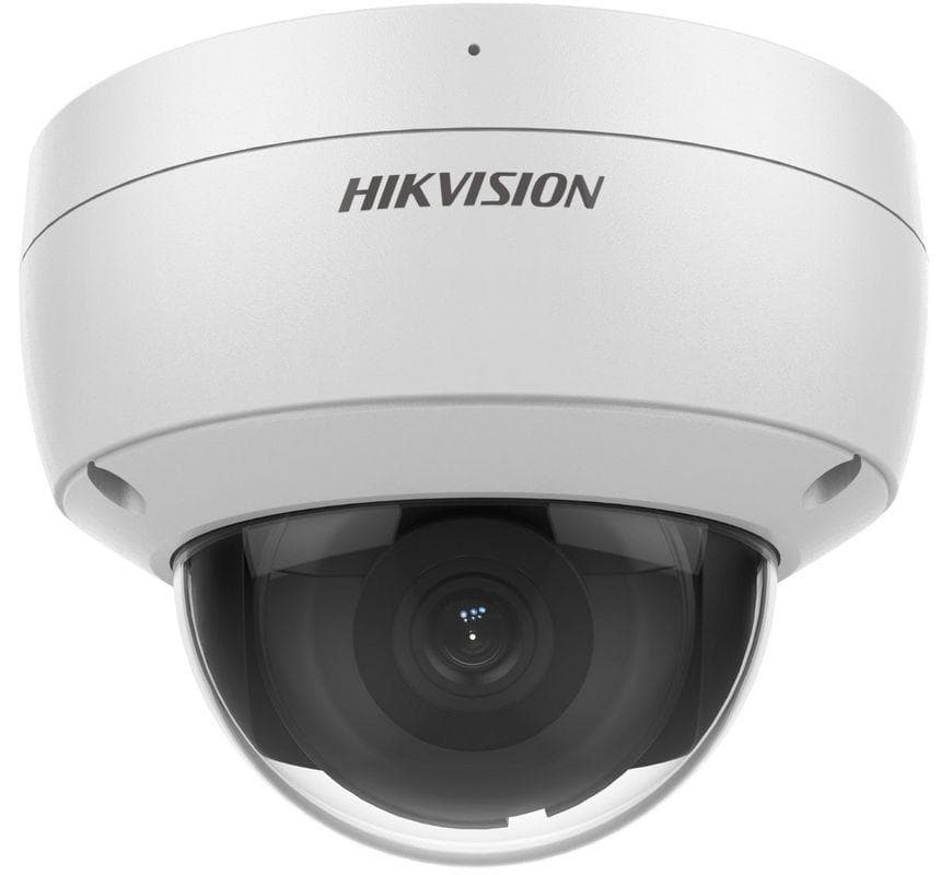 CAMERA IP Hikvision, dome pt. interior | exterior, dist. IR fixa 2.8 mm, tip lentila 40 m, 8 Mpx, PoE, carcasa metal, slot SD card, "DS-2CD3186G2-IS28C"