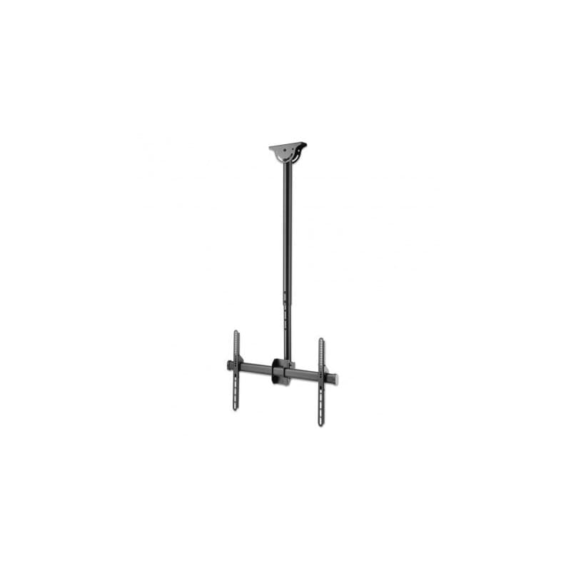 Suport TV,de tavan, compatibil televizoare curbate, telescopic, full motion, Techly, 37 - 70 inch, 50kg, Negru, ICA-CPLB 946LMH "ICA-CPLB946LMH"