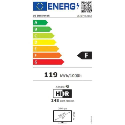 OLED TV 77" LG OLED77C21LA.AEU "OLED77C21LA.AEU" — miniatură