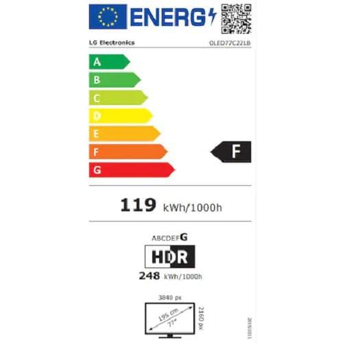 OLED TV 77" LG OLED77C22LB.AEU "OLED77C22LB.AEU" — miniatură