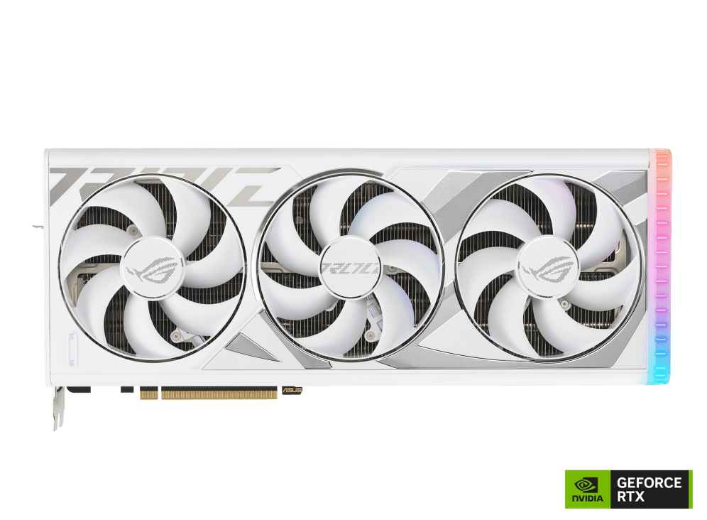 VGA AS ROG STRIX RTX 4090 OC 24GB White "RS-RTX4090-O24GWH" — miniatură