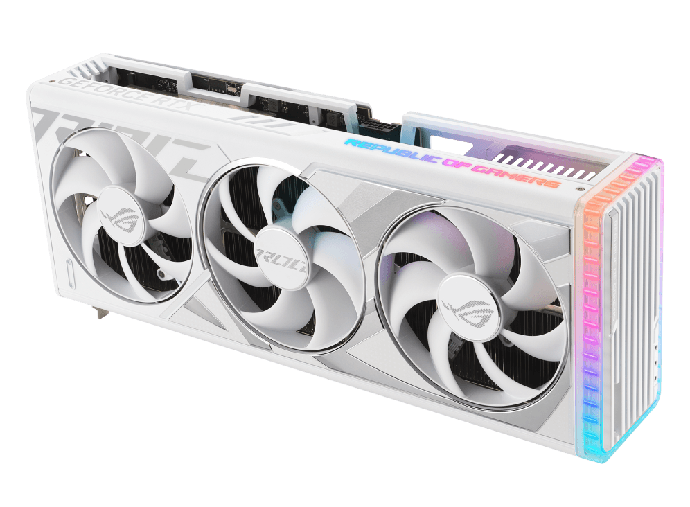 VGA AS ROG STRIX RTX 4090 OC 24GB White "RS-RTX4090-O24GWH" — miniatură