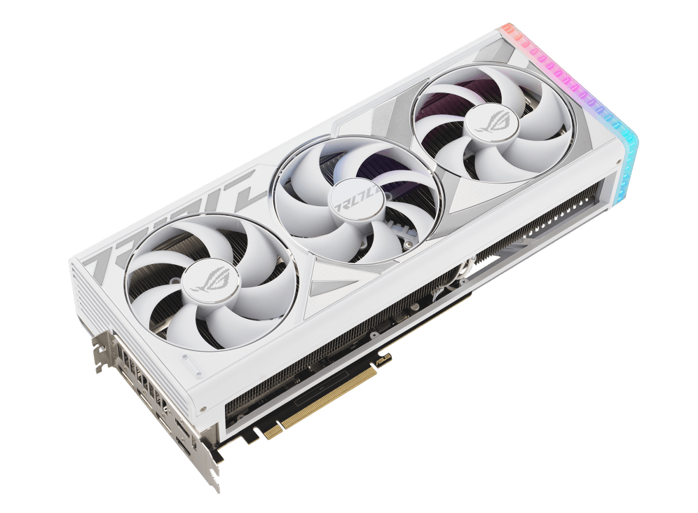 VGA AS ROG STRIX RTX 4090 OC 24GB White "RS-RTX4090-O24GWH" — miniatură