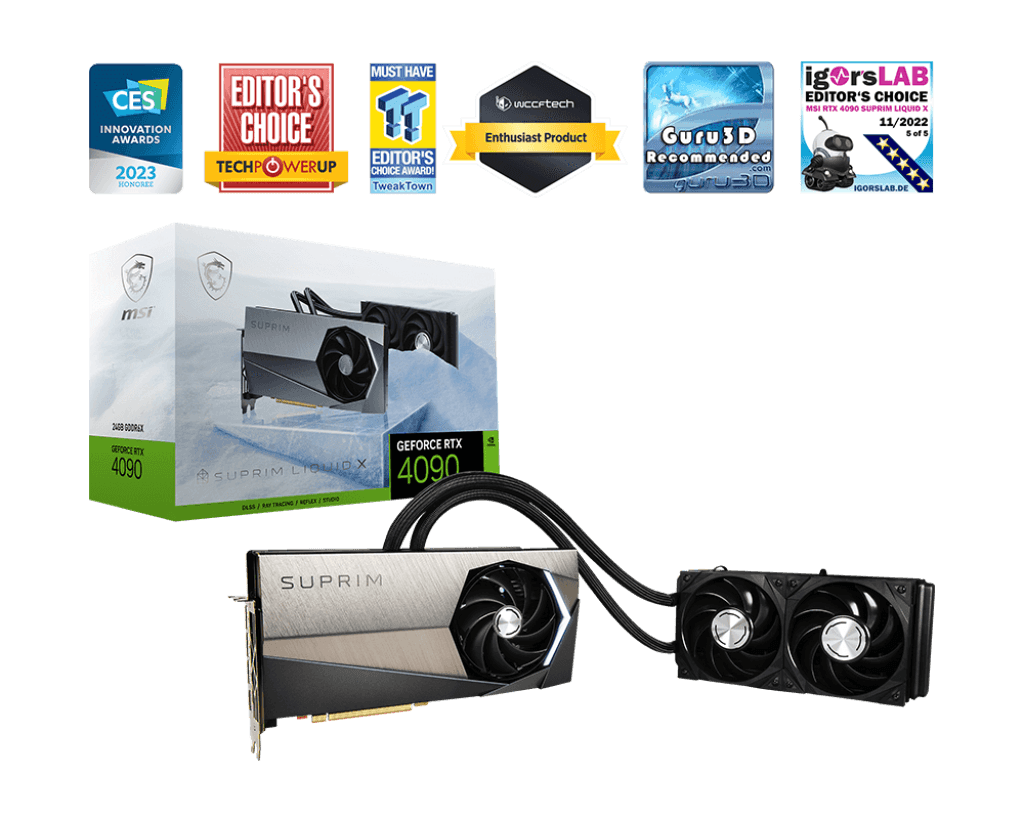 MSI GeForce RTX 4090 SUPRIM LIQUID X 24G "RTX4090 SUP LIQD X"