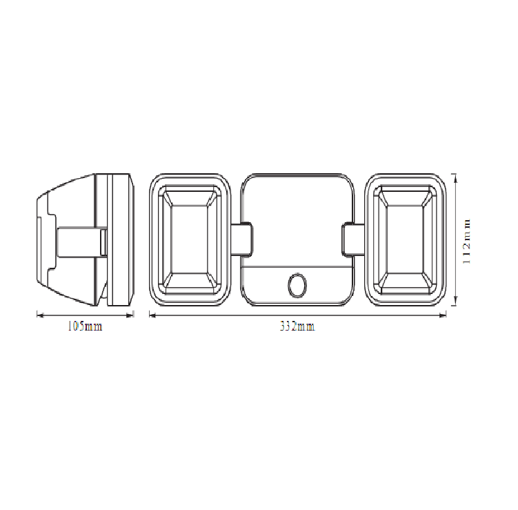 BATTERY LED SPOTLIGHT DOUBLE WT LEDV "000004058075227408" — miniatură