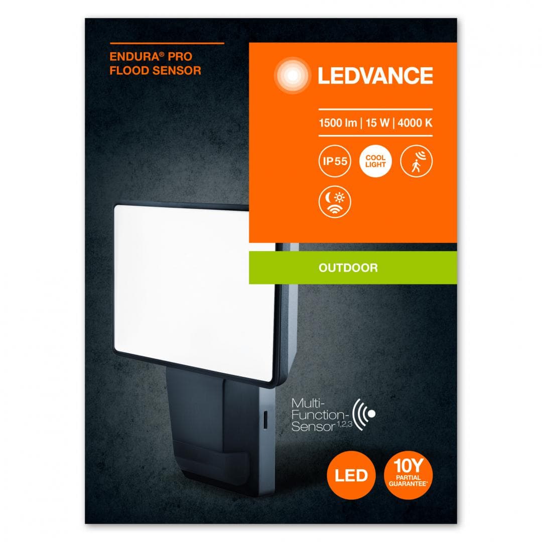 E PRO FLOOD S 15W 840 IP55 DG LEDV "000004058075228801"