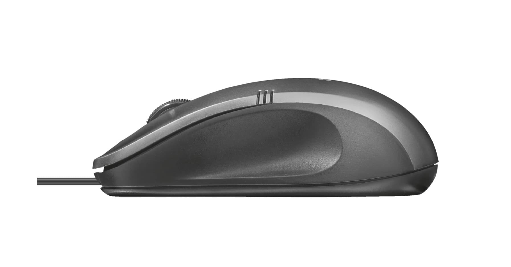 MOUSE TRUST IVERO WIRED BLACK "20404" — miniatură
