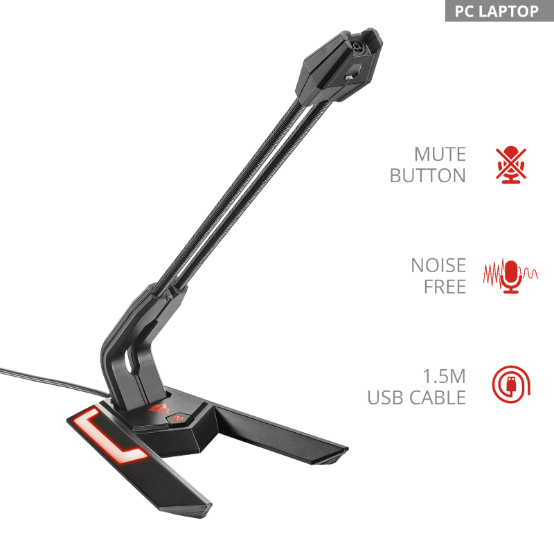 MICROFON GAMING TRUST GXT 210 BLACK "20688"