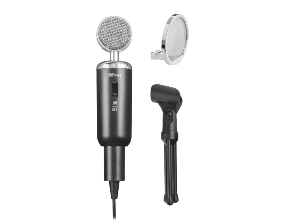 MICROFON TRUST MADELL BLACK "21672" — miniatură
