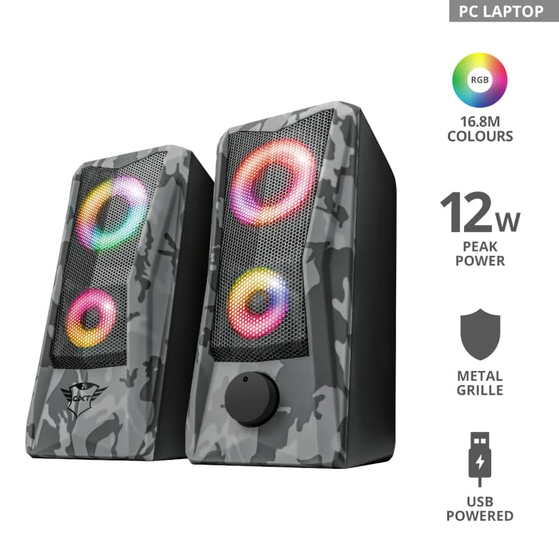BOXE TRUST GXT 606 JAVV RGB 2.0 6W GREY "23379"