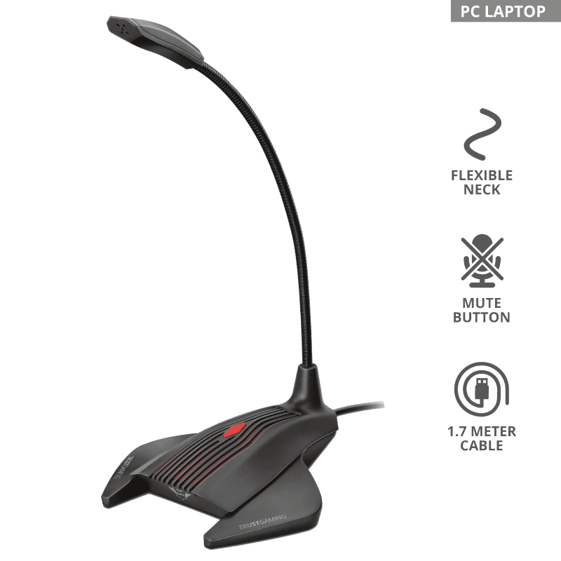 MICROFON GAMING TRUST GXT 239 NEPA BLACK "23467" — miniatură